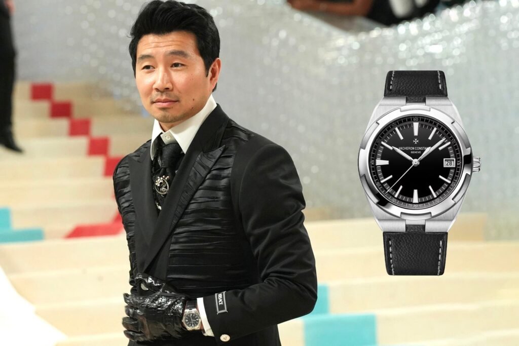 Simu Liu with Vacheron Constantin Overseas time only at the Met Gala 2023