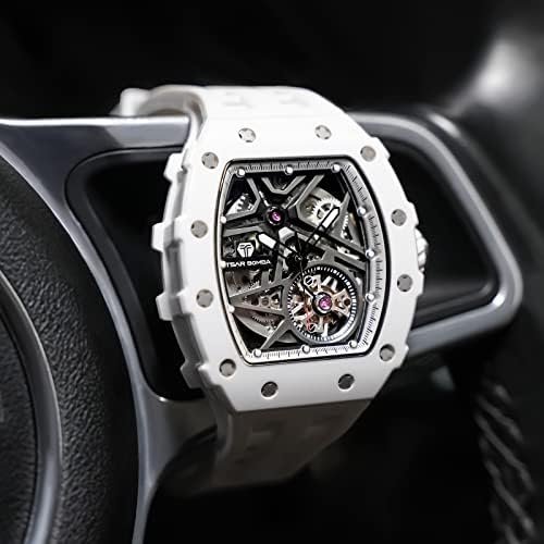 1686817761 303 TSAR BOMBA Luxury Automatic Mechanical Mens Watch Carbon Fiber