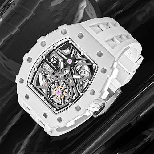 1686817761 968 TSAR BOMBA Luxury Automatic Mechanical Mens Watch Carbon Fiber