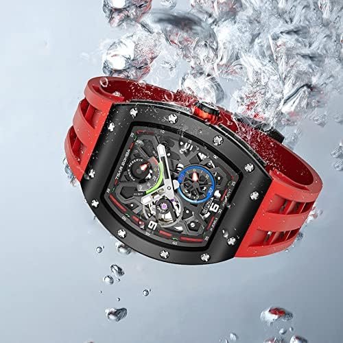 1686847298 419 TSAR BOMBA Tonneau Mechanical Watch with Luminous Sapphire Crystal