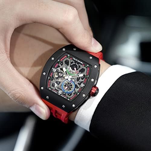 1686847298 519 TSAR BOMBA Tonneau Mechanical Watch with Luminous Sapphire Crystal