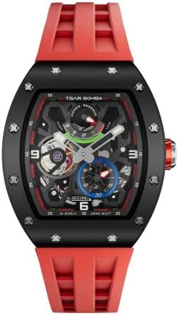 1686847298 933 TSAR BOMBA Tonneau Mechanical Watch with Luminous Sapphire Crystal