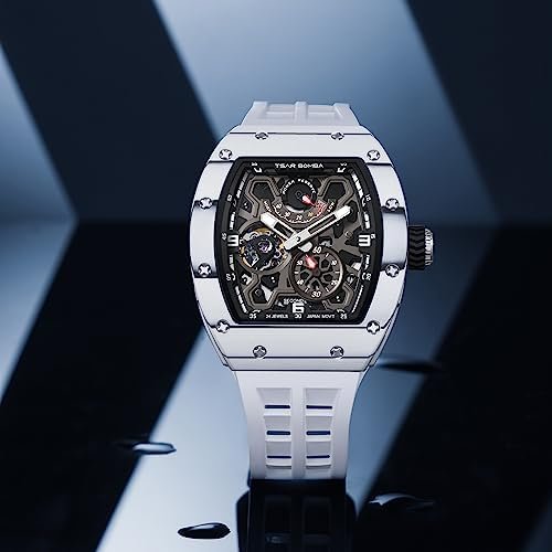 1686861980 118 TSAR BOMBA Skeleton Automatic Watch Waterproof Power Reserve Luxury Wristwatch