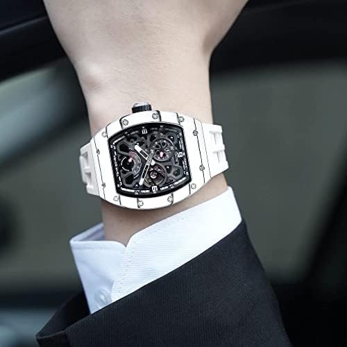 1686861980 412 TSAR BOMBA Skeleton Automatic Watch Waterproof Power Reserve Luxury Wristwatch