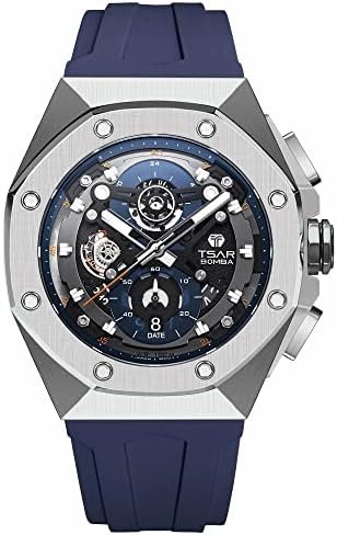 1686880300 789 Octagon Luxury Calendar Mens Watch Waterproof Dial DayDate Chronograph Wristwatch