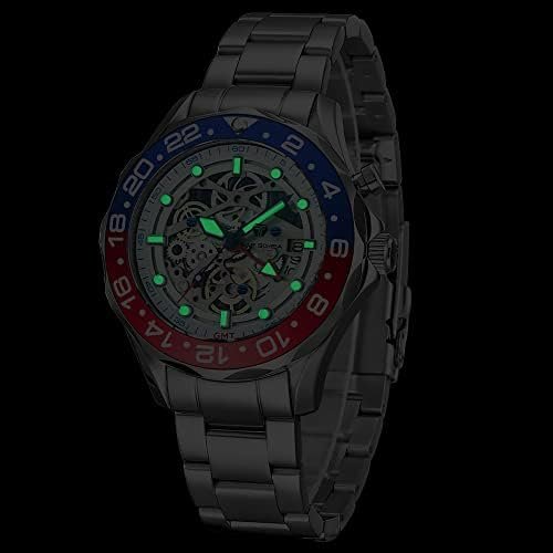 1686891252 394 TSAR BOMBA Hybrid GMT Luxury Watch for Men 200M Waterproof