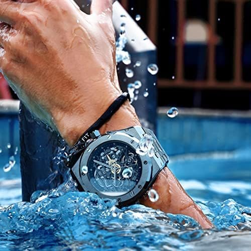 1686957324 716 FEICE Mens Automatic Skeleton Sports Watch Waterproof Luminous Stainless
