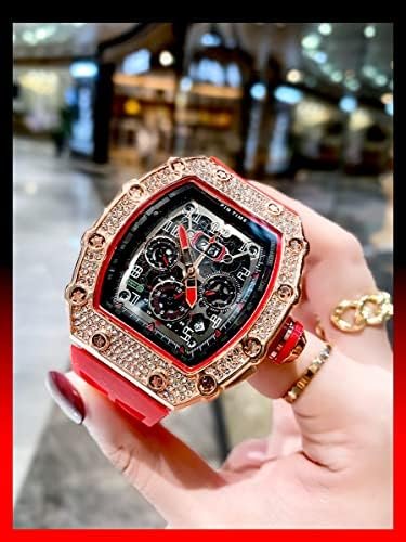 1687016062 888 Gosasa Mens Unique Punk Bling Iced Out Dress Watch 12