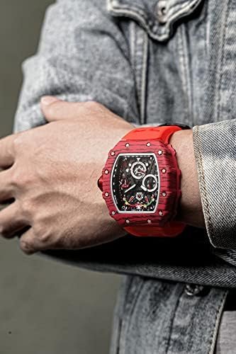 1687023399 440 DROCUAMGOYA Mens Chronograph Sport Style Quartz Analog Timepiece