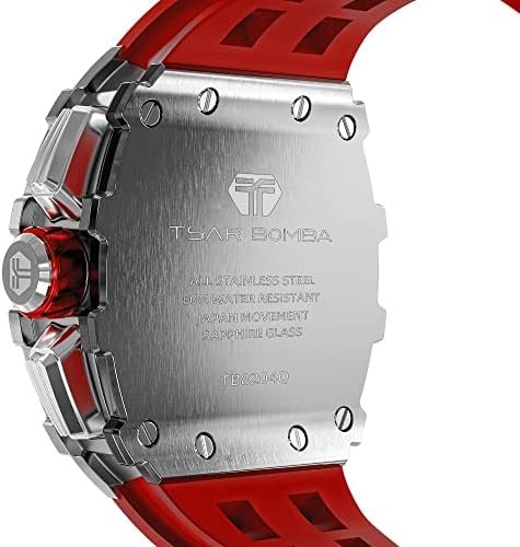 1687038076 124 TSAR BOMBA Waterproof Luxury Mens Tonneau Analog Business Watch