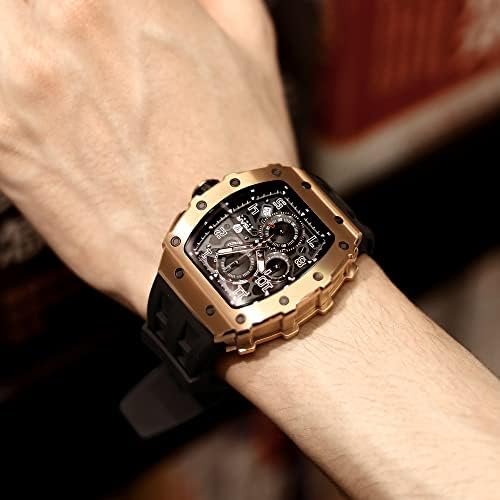 1687056444 82 Mens Luxury Chronograph Quartz Watch with Sapphire Glass and Silicone