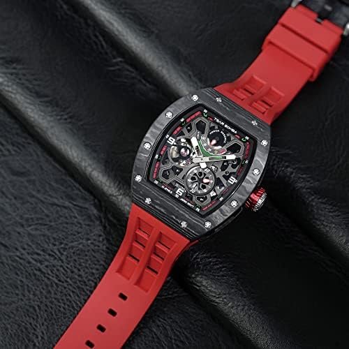1687063888 236 TSAR BOMBA Automatic Skeleton Watch 50M Waterproof Luxury Mens Wristwatch