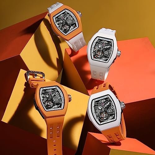 1687111714 664 DIY Automatic Skeleton Watch Waterproof Luxury Mens Wrist Watch