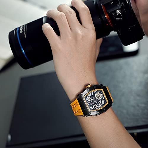 1687144595 133 TSAR BOMBA Automatic Mens Watch Waterproof Luxury Skeleton Wristwatch