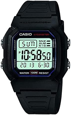 Casio Mens Classic Sport Watch with Black Band