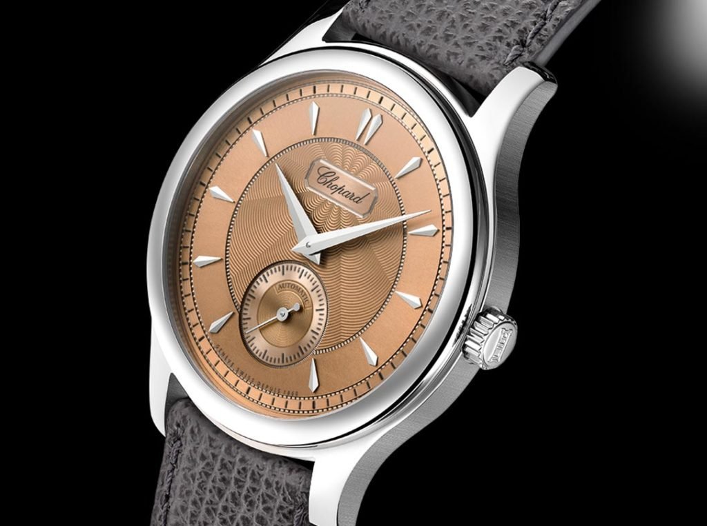 Watches and Wonders 2023: Chopard LUC 1860 Lucent Steel, Salmon Dial.