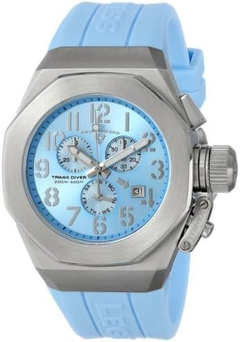 Swiss Legend Mens Diver Chronograph Blue Silicone Watch