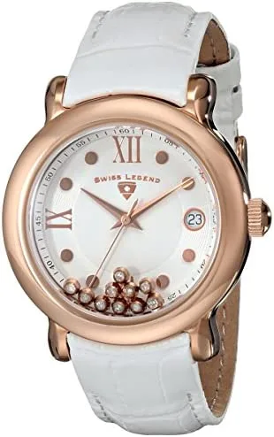 Swiss Legend Women's 22388-RG-02 Diamanti Analog Display Swiss Quartz White Watch