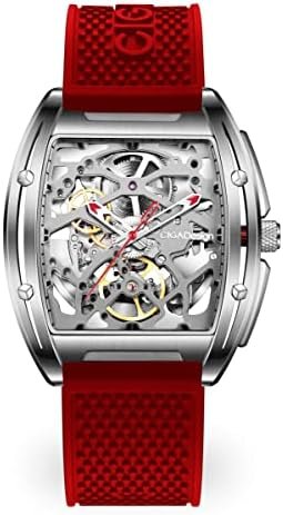 Z Series Automatic Skeleton Watch with Leather and Silicone Straps