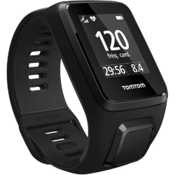 TomTom SPARK 3 Cardio - Multisport GPS Watch - Large Strap - Black