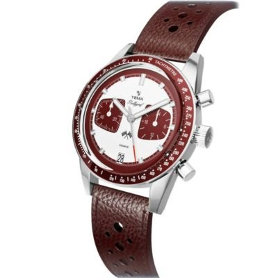 rallygraf meca quartz watch ymhf1580 l burgundy yema