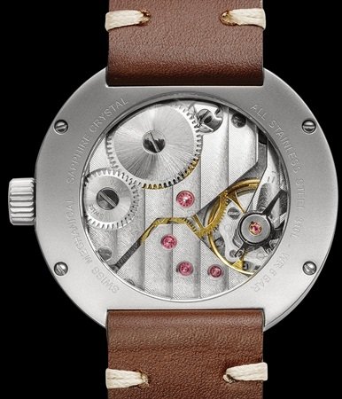 mechanical movement with manual winding watch allemano