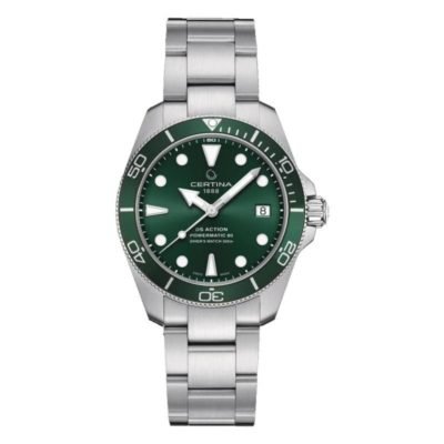 ds action diver watch 38mm c0328071109100 certina