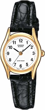 Casio Vintage Leather Watch. Timeless elegance.