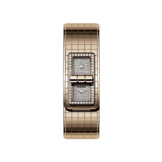 beige gold chanel watch