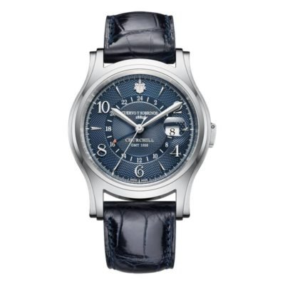 churchill watch 1895 gmt 28111gmtb leather and sobrinos