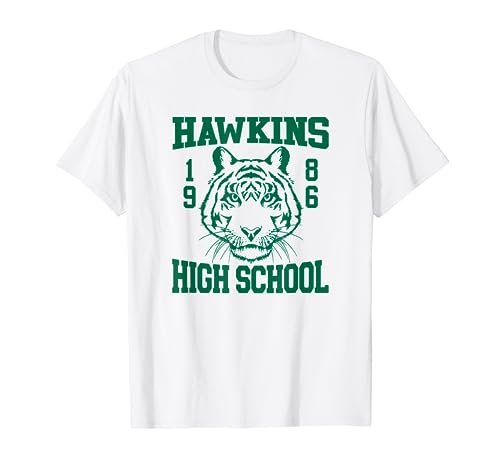 Stranger Things 4 Hawkins High School Green Logo T-Shirt