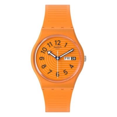 trendy lines in sienna watch so28o703 swatch