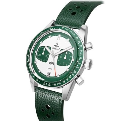 rallygraf meca green quartz watch ymhf1580 z yema