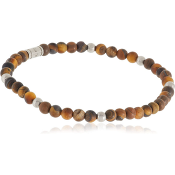 Fossil Men's Wellness Bead Bracelet in Stainless Steel