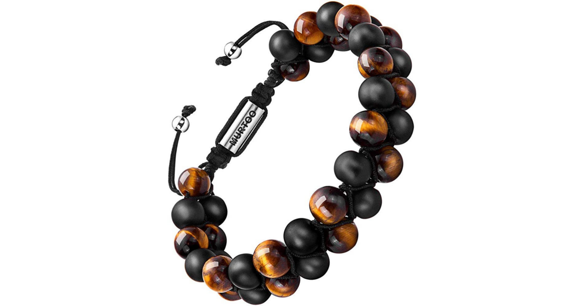 Best natural wood bead men's bracelets