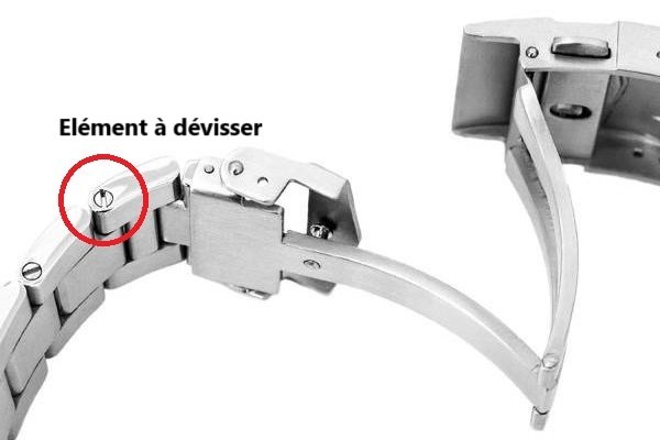 how to adjust steel watch bracelet links screws