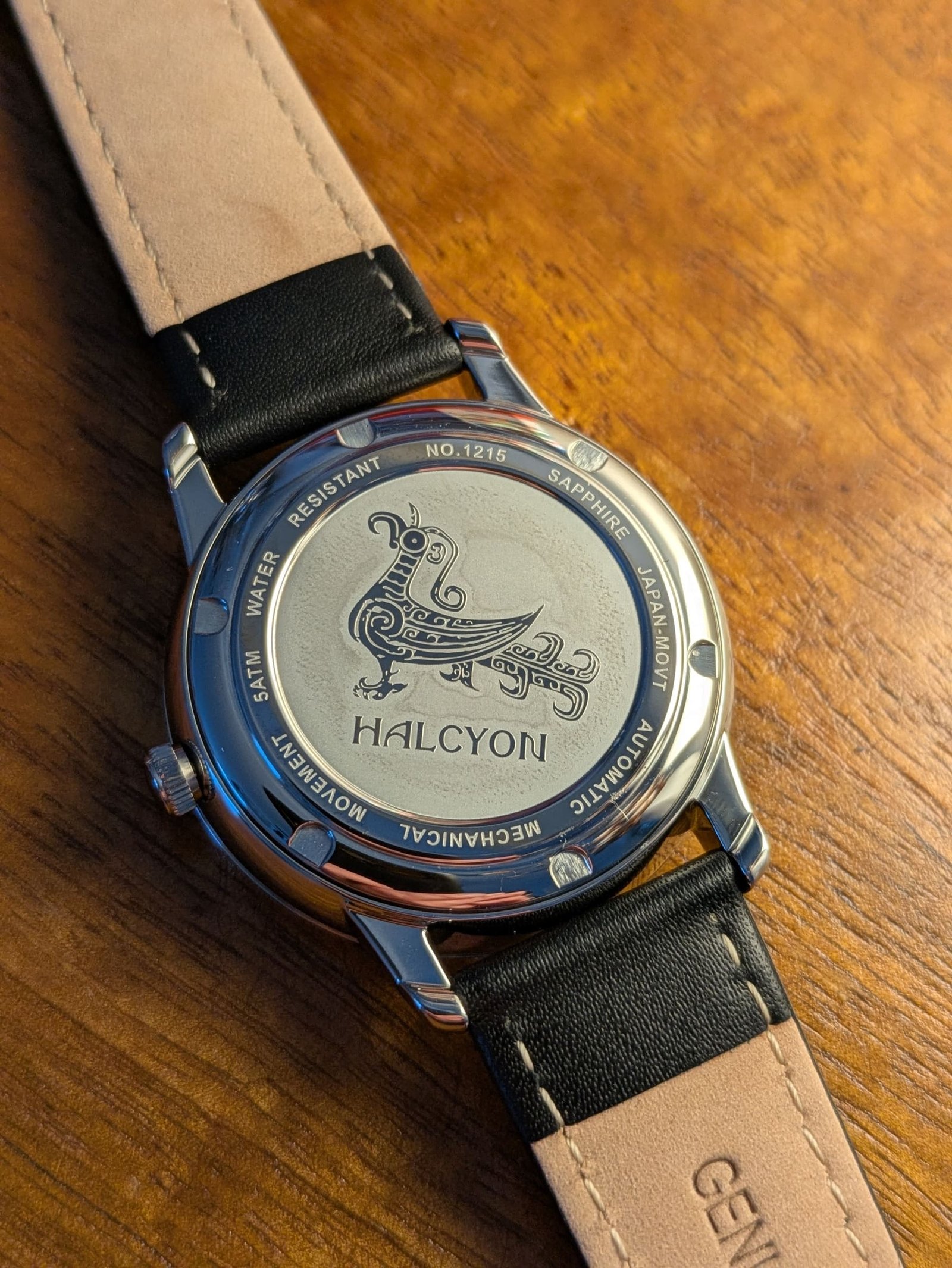 Halcyon watch caseback