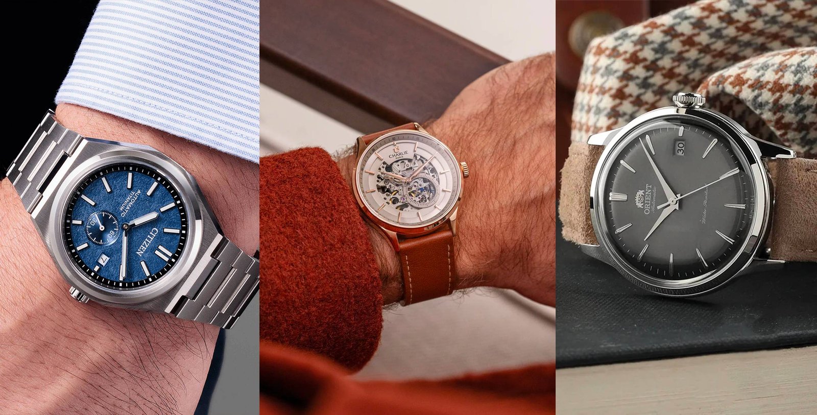 Rewrite this title Top 5 Affordable Automatic Watches to celebrate Christmas