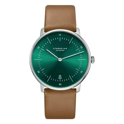 naos green silver premium brown sternglas watch