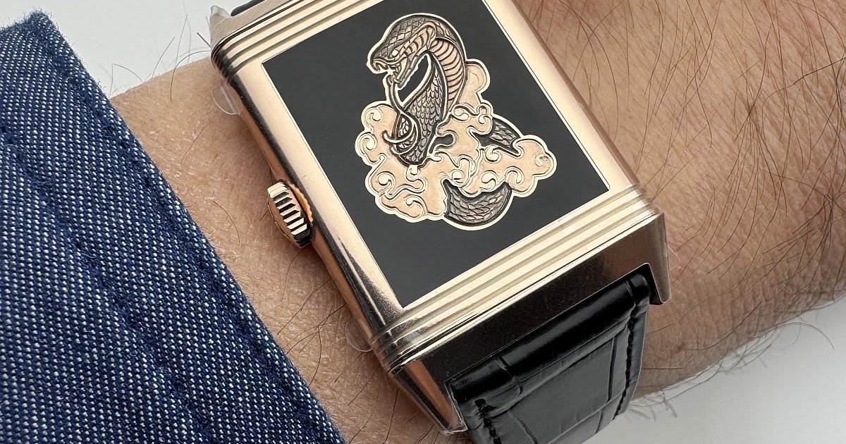 The Jaeger-LeCoultre Reverso Tribute Enamel Snake makes us consider changing our zodiac sign!