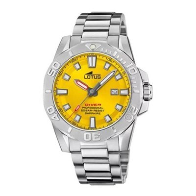 Yellow diver watch 189261 lotus