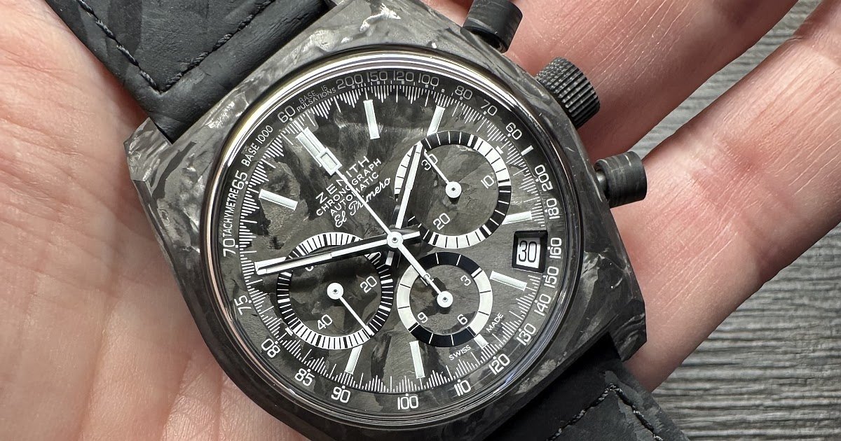 A Unique Twist on the A3818: The Zenith Chronomaster Revival Cover Girl Carbon