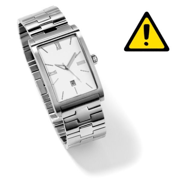 rectangular watch Attention dimensions