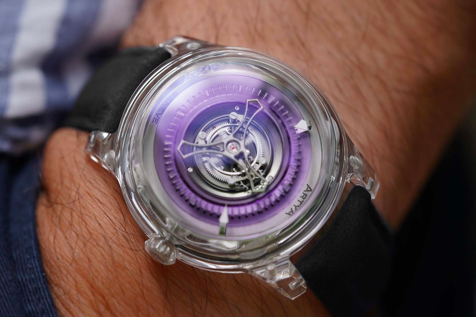 50% Sapphire, 50% Whirlwind: Artya Purity Wavy Central Tourbillon in Purple