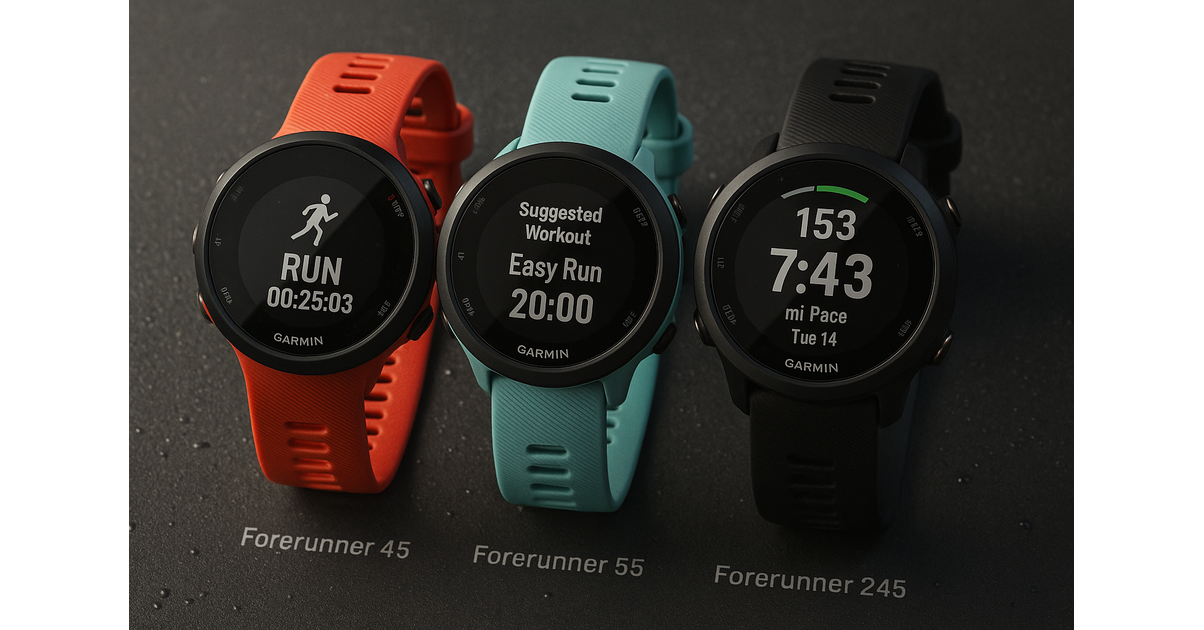 Comparative Analysis and Rankings: Forerunner 45, 55, and 245