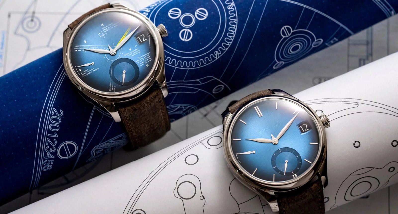 H-Moser cie perpetual calendar Endeavor Perpetual Calendar Funky Blue 1800-0205