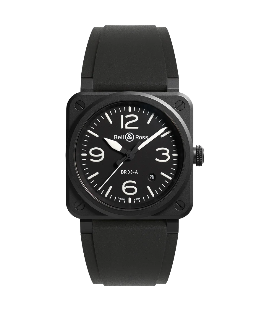 What Watches Does Édouard Philippe Choose to Wear? 8 Edouard Philippe watch BR-03-BLACK-MATTE