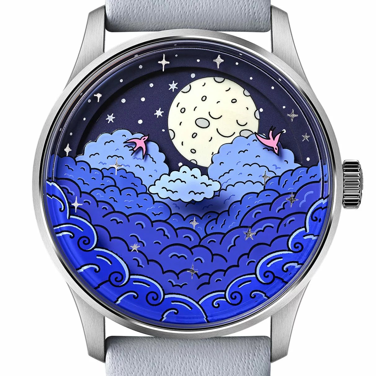 How Does a Moon Phase Complication Function? 2 Christopher Ward Moon Phase Watch