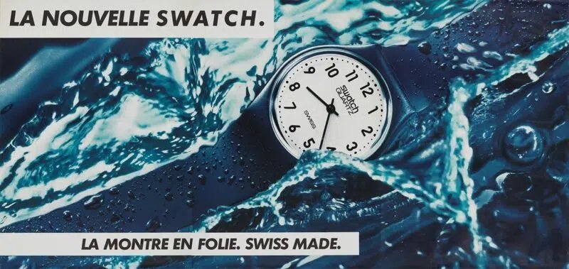 old advertising first swatch watch 1983