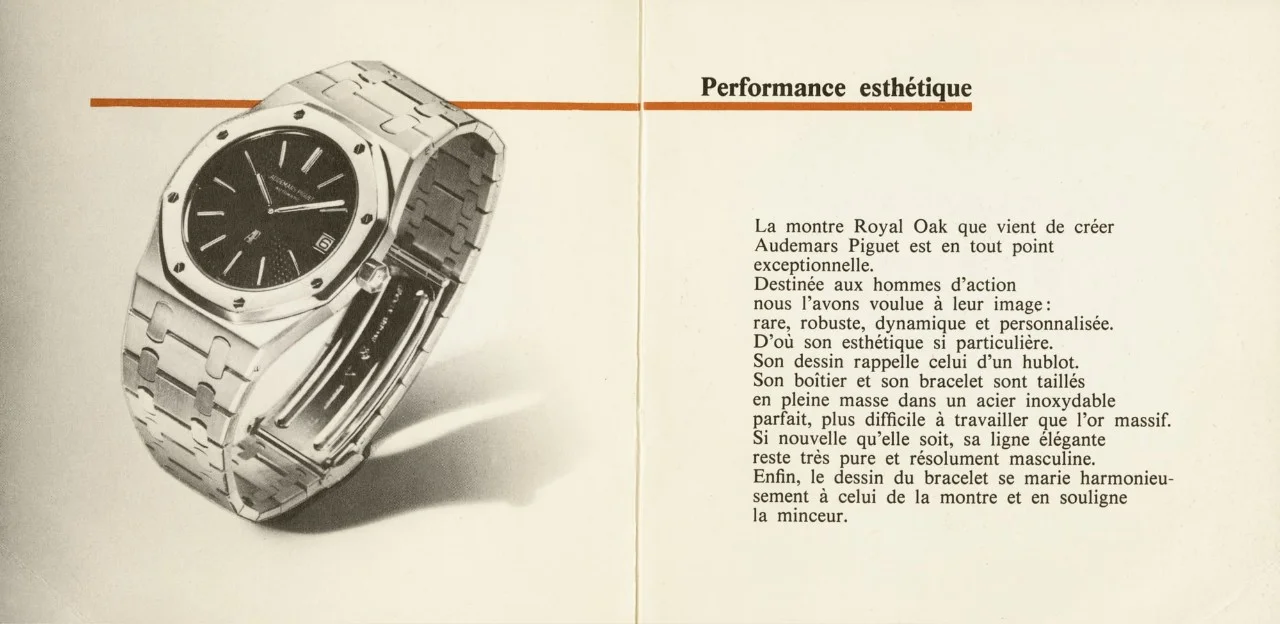 advertising Audemard Piguet Royal Oak 1973